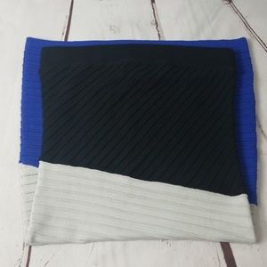 Black, gray, and blue fitted Forever 21 tube dress